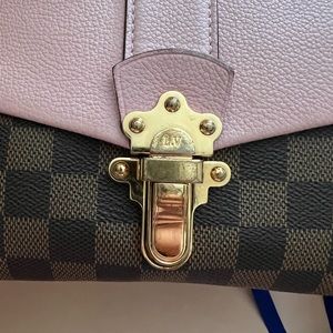 Louis vitton brown and pink pocket book